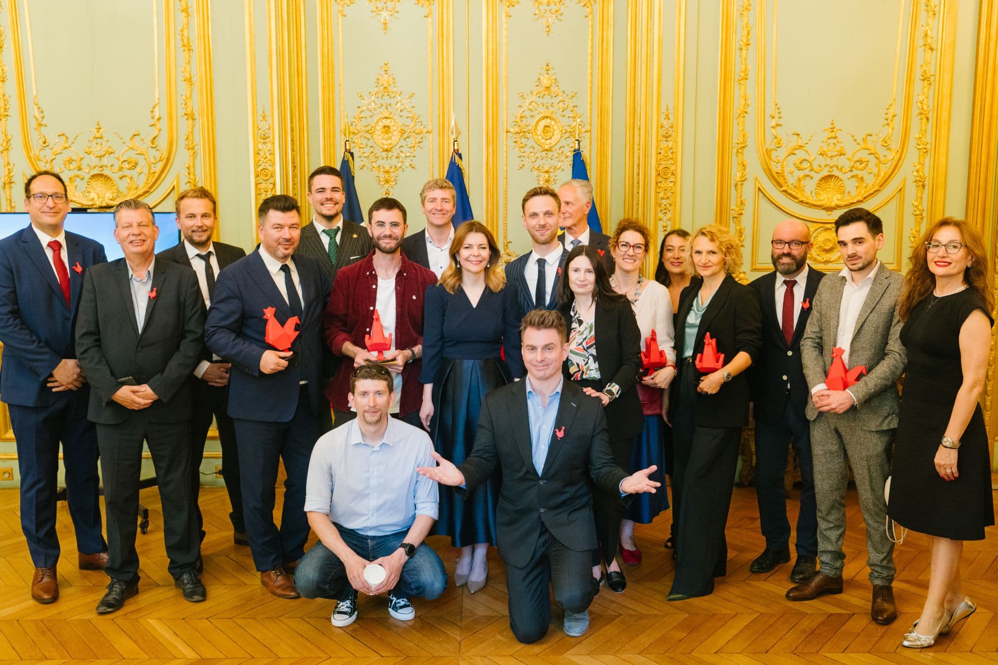 Award winners at the Romanian Embassy — French Tech Romanian Touch 2025